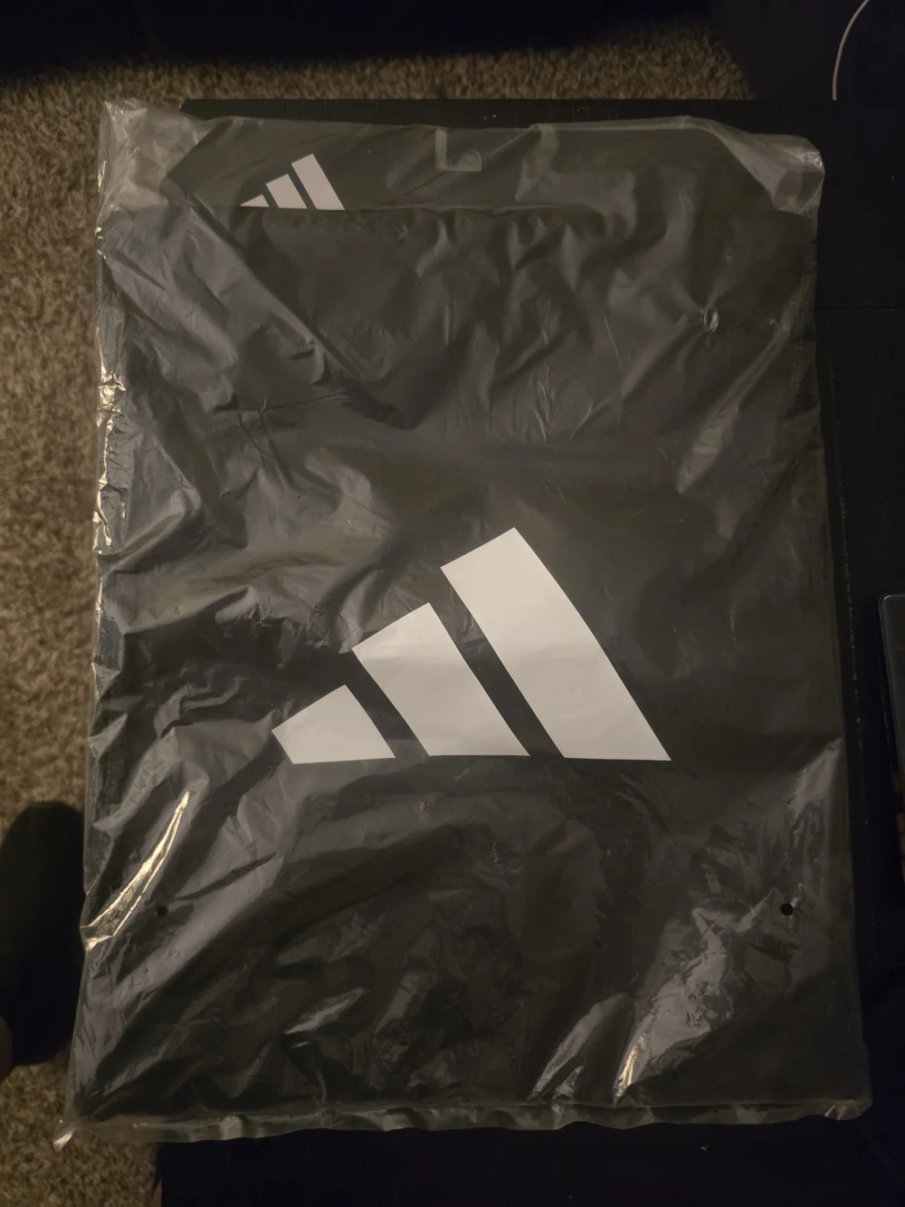 adidas Black Drawstring Logo Gym Sack